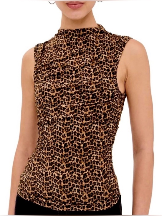 Miaou Tops - Miaou ‘Cam’ Chic Leopard Print Sleeveless Top, NEW